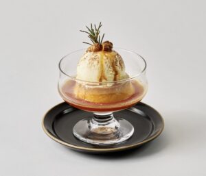 かためのプリンアラモード